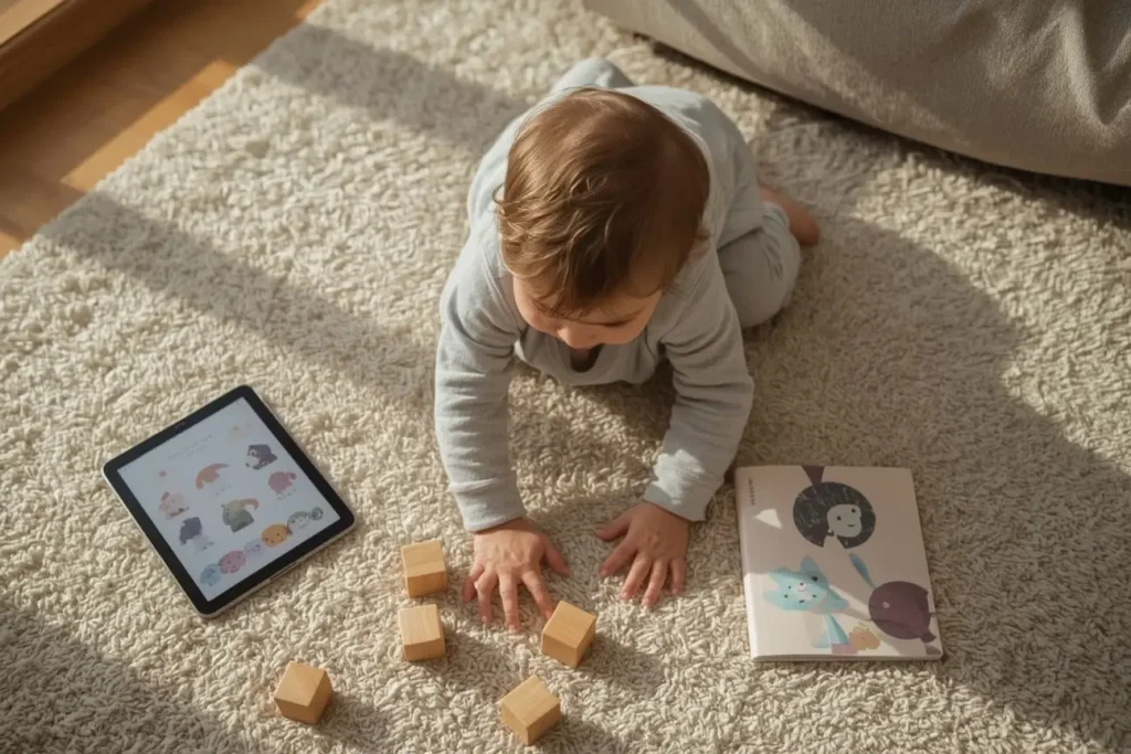 baby vs screen time real play