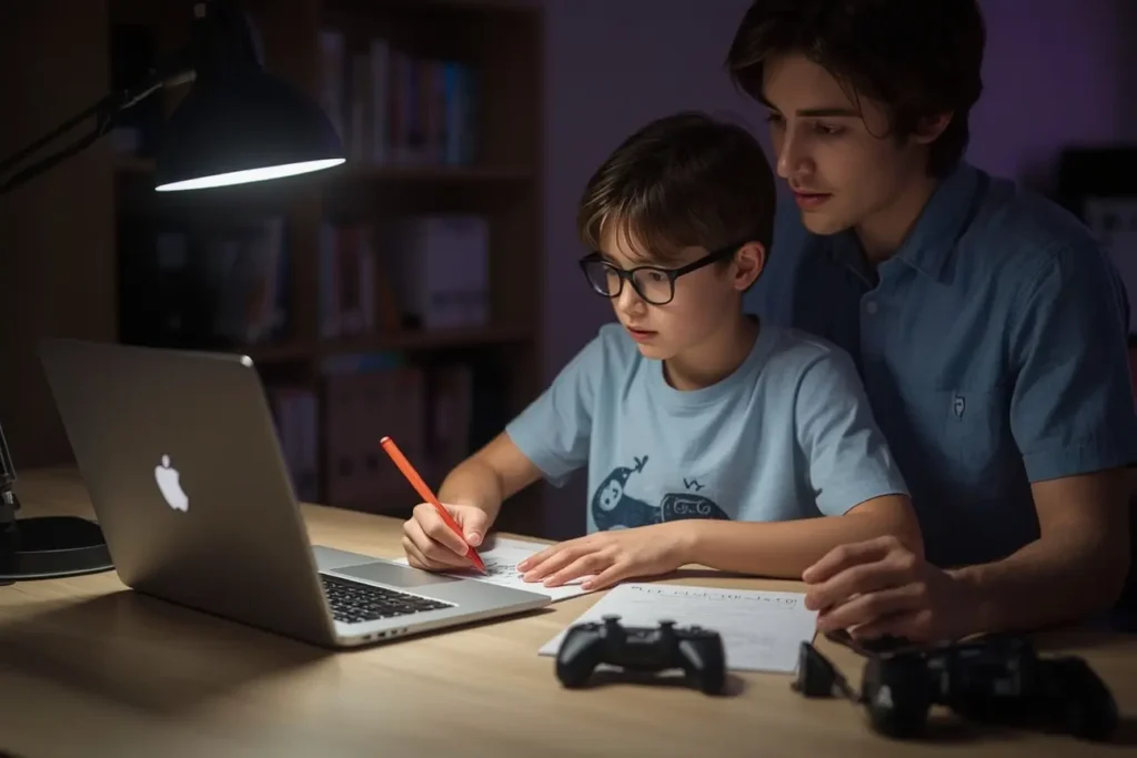 elementary kids screen balance