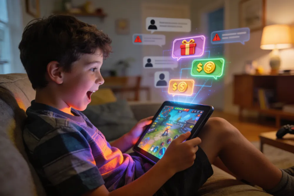 Online predators frequently offer gifts